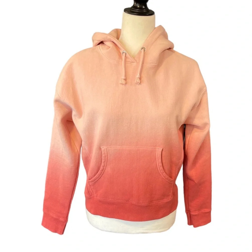 Champion Reverse Weave Ombre Dip-Dye Crop Sweatshirt Women's Size Small